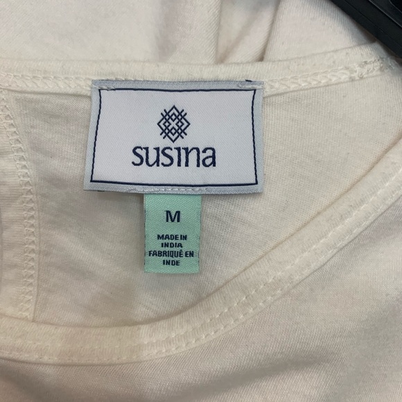 SUSINA Draped Ruffle Panel Tee - Picture 5 of 6